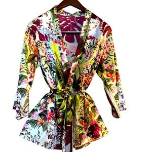 Floral Satin Matching Set